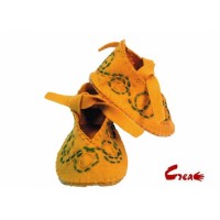 Scarpine Baby DIY kit - Giallo Feltro -