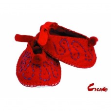 Scarpine Baby DIY kit - Rosso Feltro -